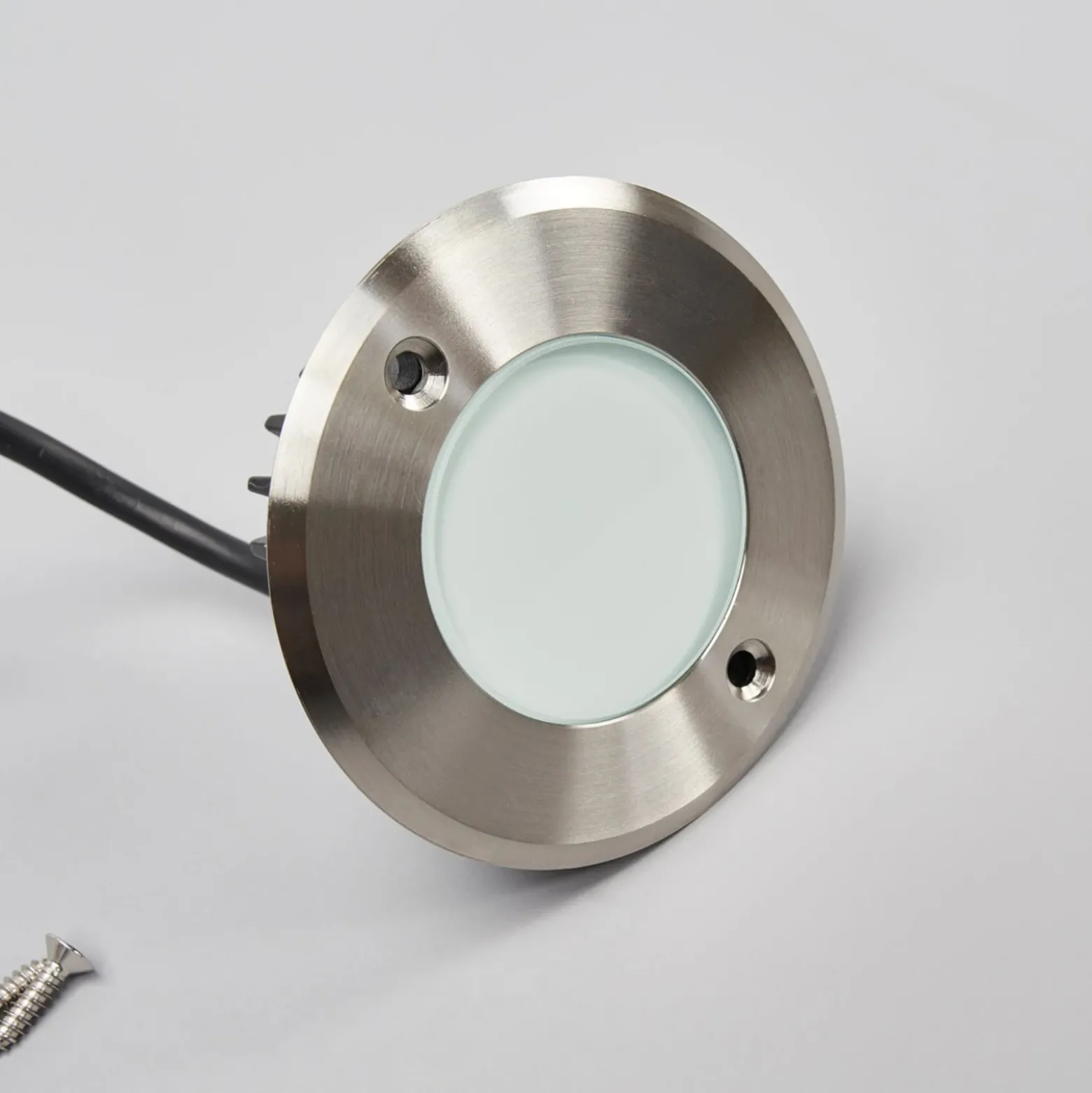 Acero inoxidable - moderna lámpara de suelo LED empotrable LED-18
