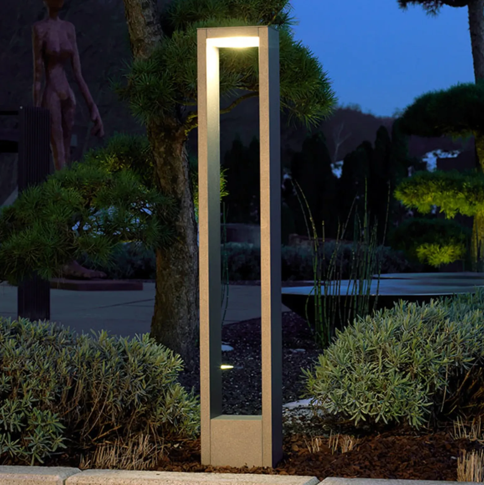 Adriana - bolardo luminoso LED enmarcado