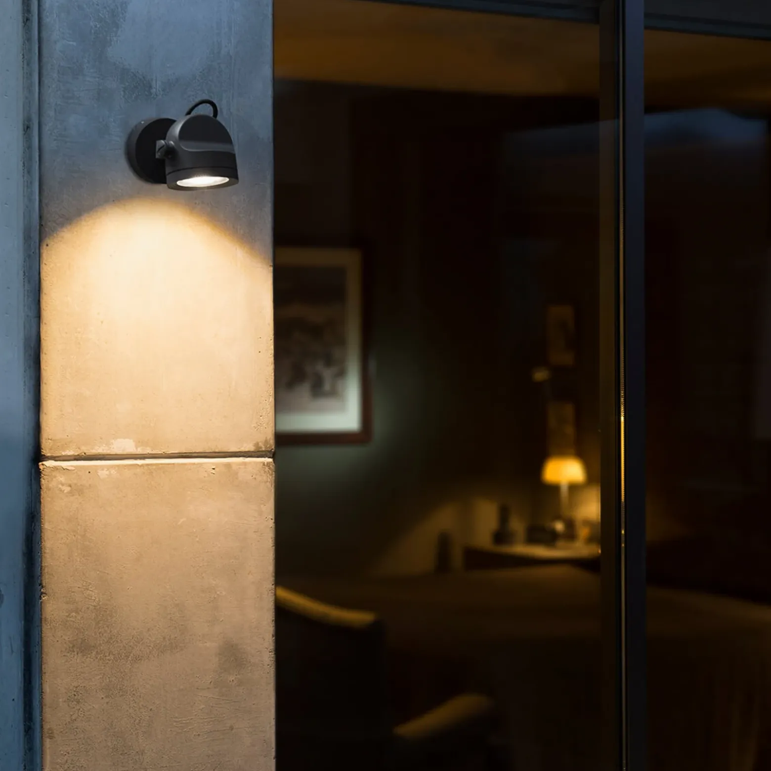 Alfa - foco de pared LED exterior inclinable, IP65
