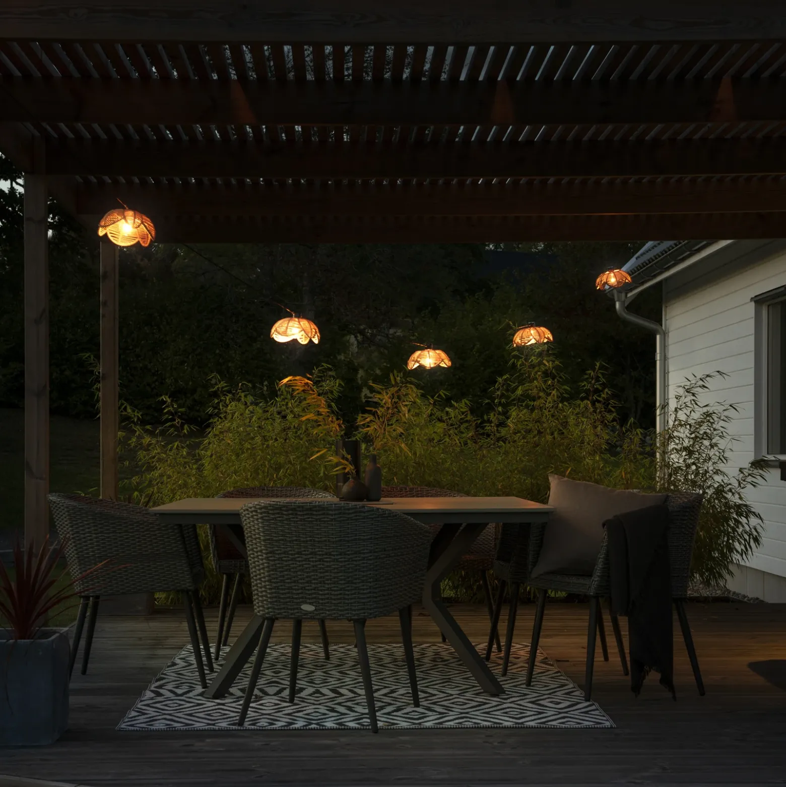 Ampliación del sistema de guirnaldas de luces LED «Party», color ámbar, IP44