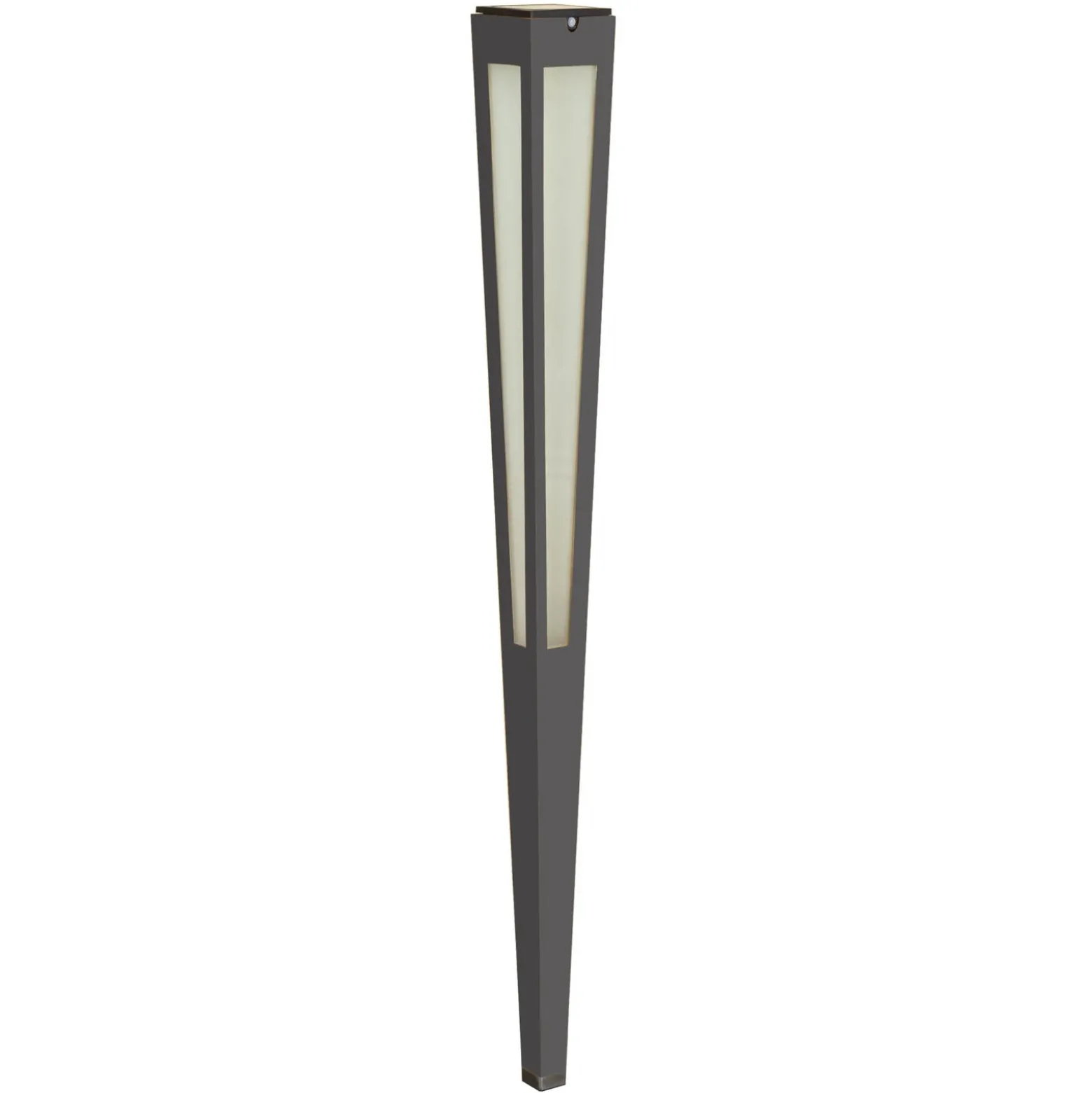 Antorcha solar LED con sensor Tinka, 120 cm, gris