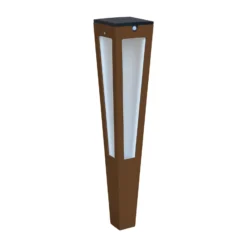 Antorcha solar LED sensor Tinka, 62 cm, corten