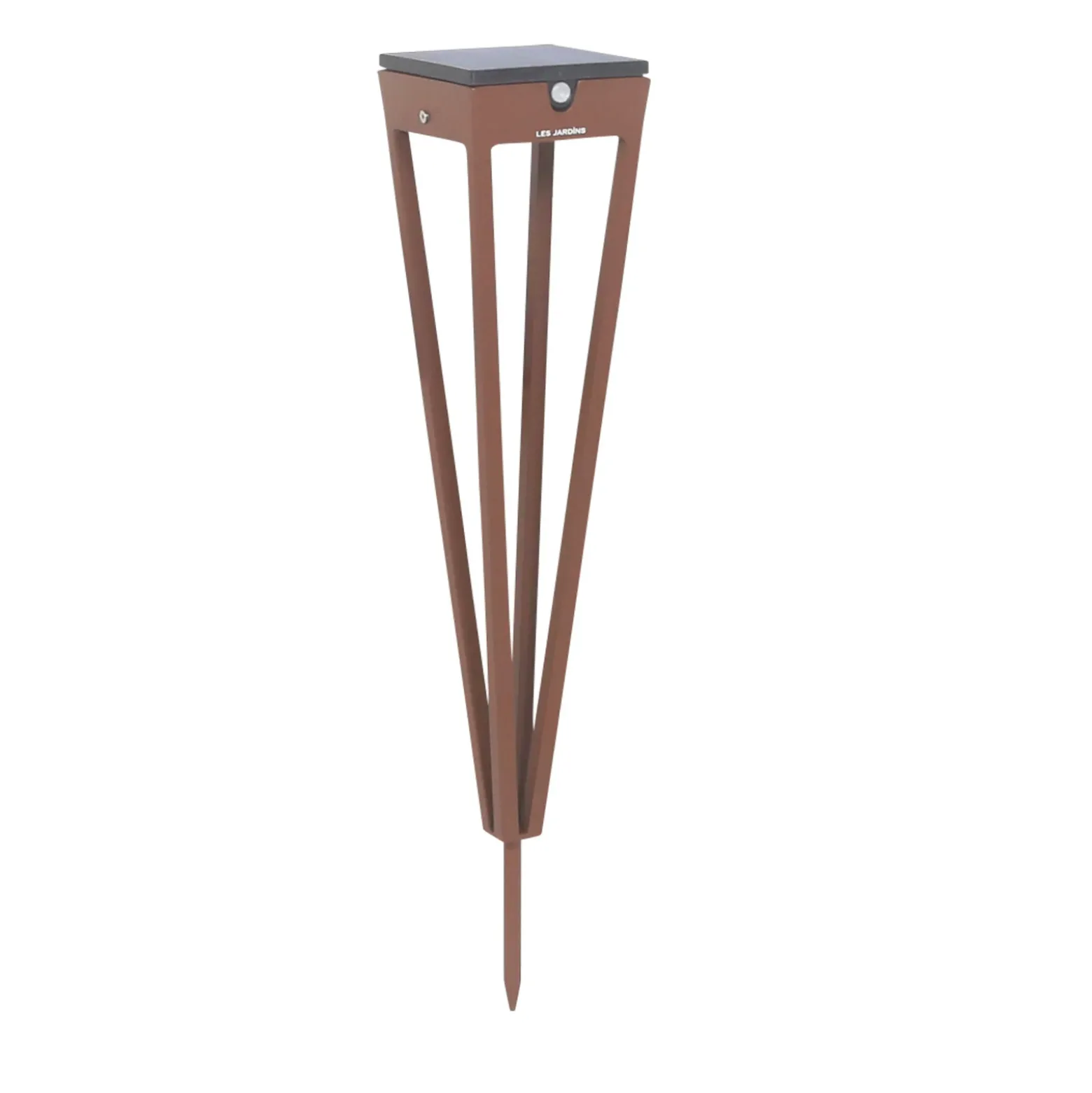 Antorcha solar LED Tinka, 52 cm de altura, corten