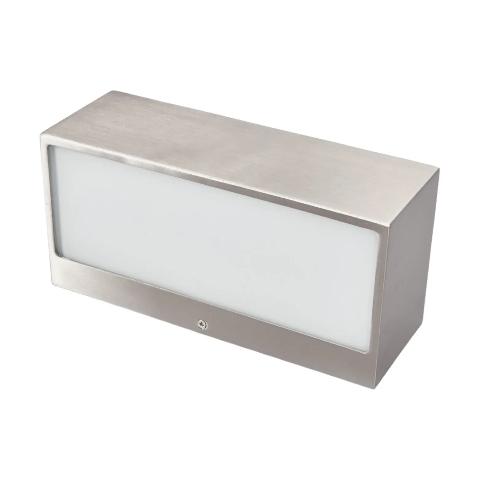 Aplicación de exterior Lindby «Leonora», 20 cm, angular, acero inoxidable