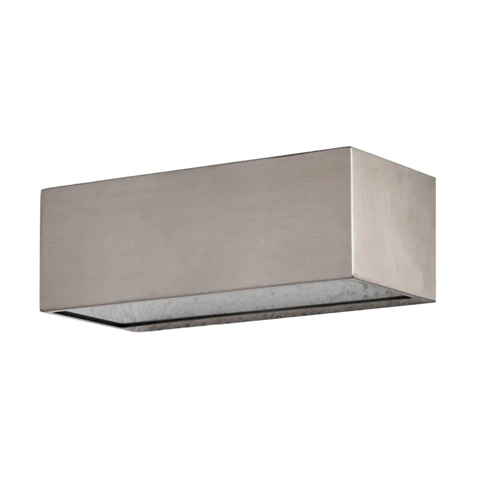 Aplicación de exterior Lindby «Leonora», 20 cm, angular, acero inoxidable
