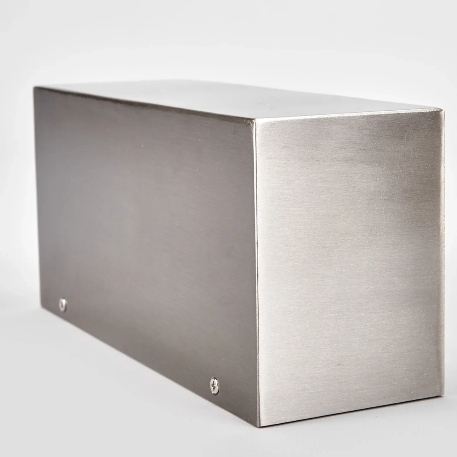 Aplicación de exterior Lindby «Leonora», 20 cm, angular, acero inoxidable