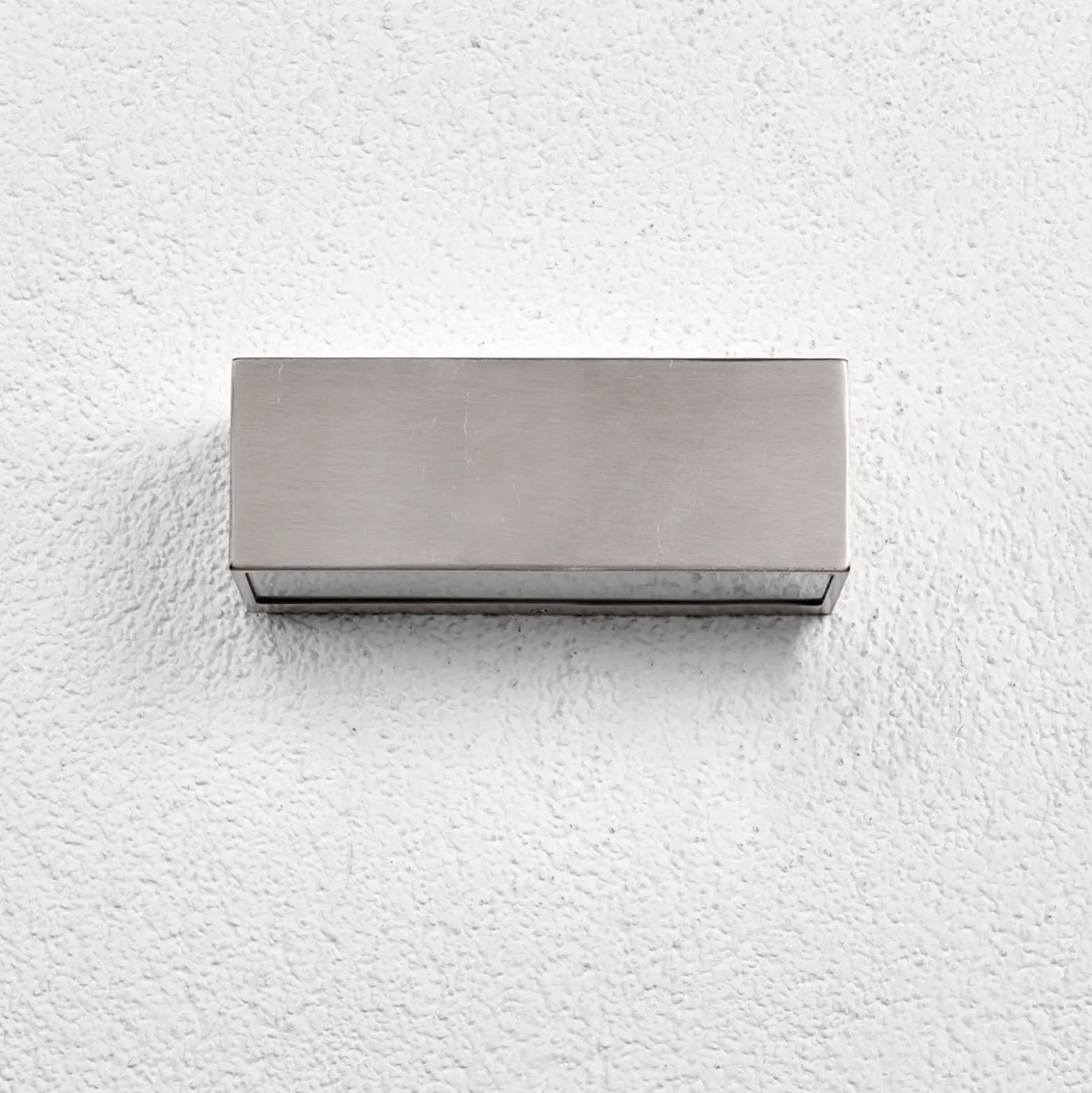 Aplicación de exterior Lindby «Leonora», 20 cm, angular, acero inoxidable