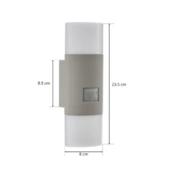 Aplicación LED para exterior STEINEL L 910 S, color plateado