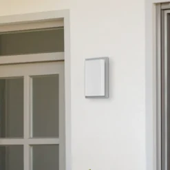 Aplicación para exterior con sensor 059, acero inoxidable, cristal opalino, 29