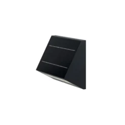 Apliqué de pared LED solar KLEWE ECOSTEP, antracita, 17 cm, IP65