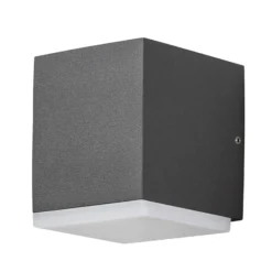 Aplique cuadrado de pared exterior LED Monza