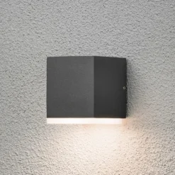Aplique cuadrado de pared exterior LED Monza