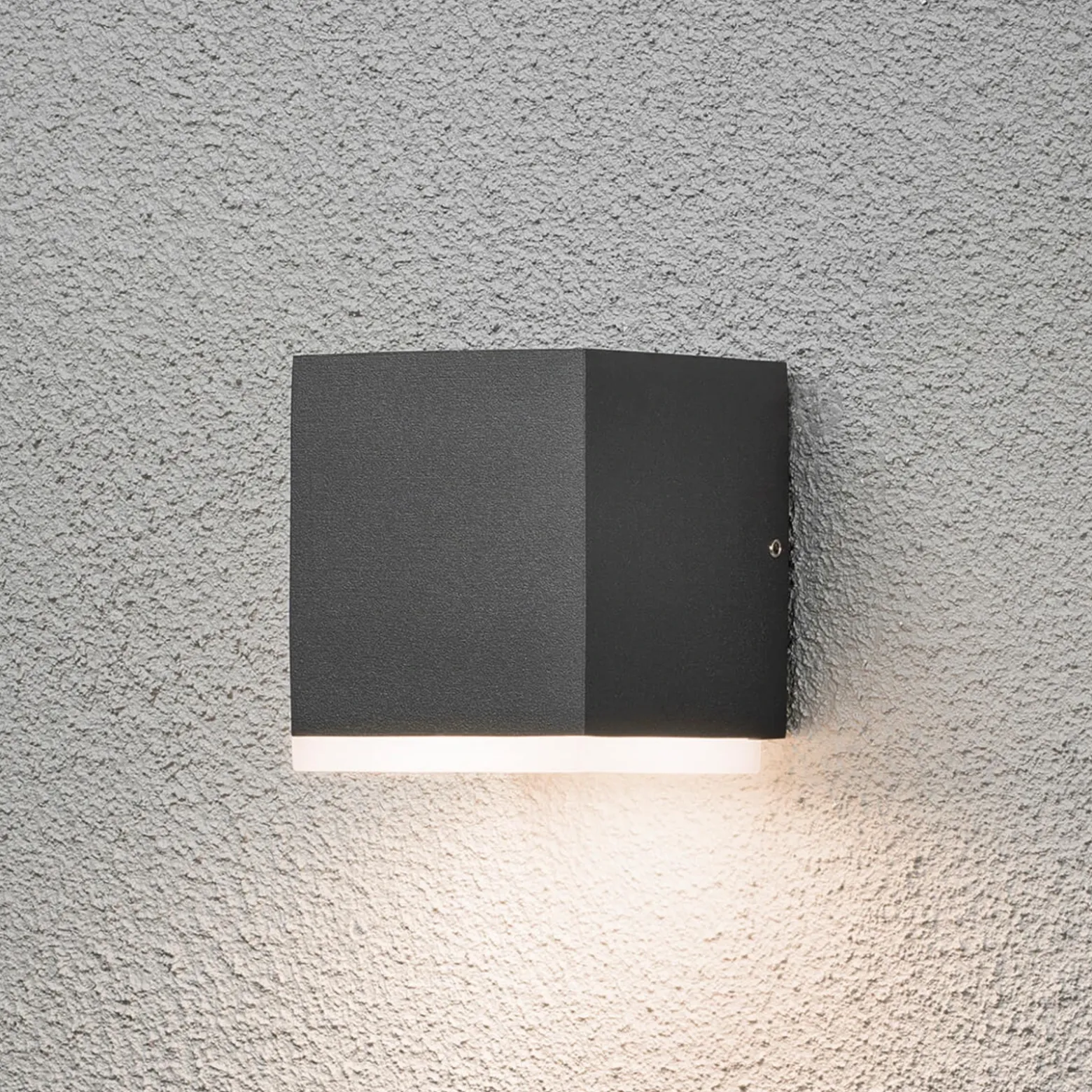 Aplique cuadrado de pared exterior LED Monza