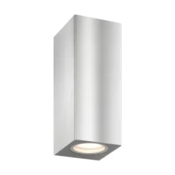 Aplique de exterior 5051, acero inoxidable, 17 cm, IP54, arriba/abajo, GU10