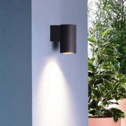Aplique de exterior Achernar 1 luz, gris negro mate