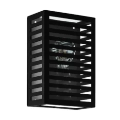 Aplique de exterior Alamonte 3, negro