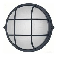 Aplique de exterior 400180, antracita, Ø 24 cm, aluminio/vidrio, IP54