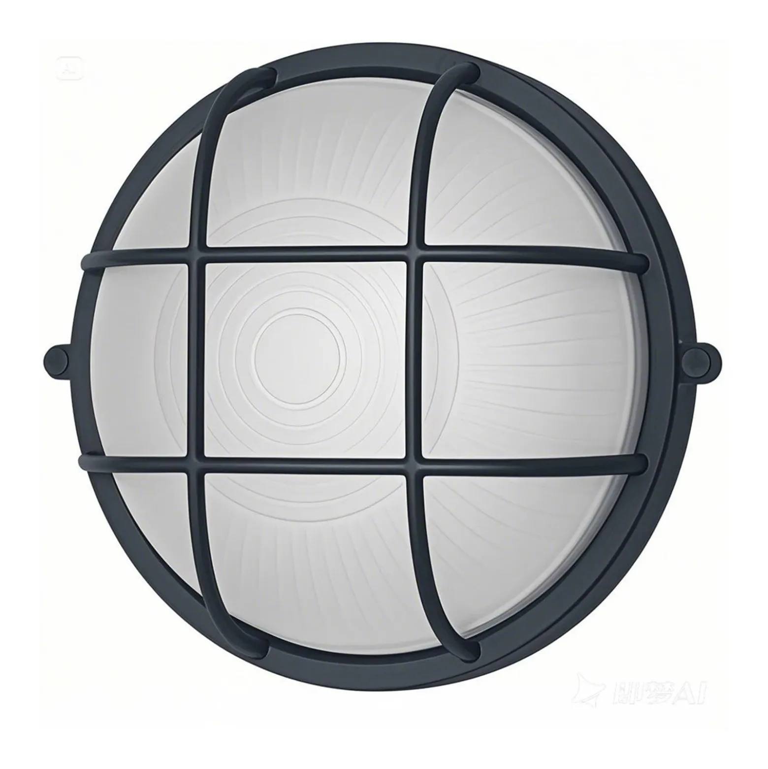 Aplique de exterior 400180, antracita, Ø 24 cm, aluminio/vidrio, IP54