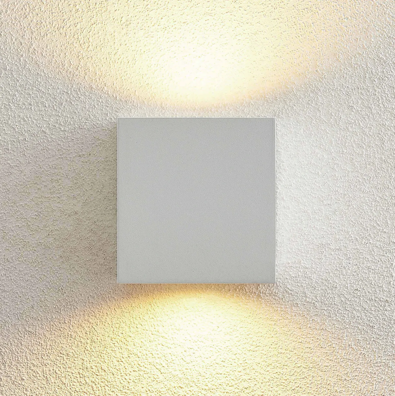 Aplique de exterior Arcchio Tassnim, 2 luces, blanca, GX53