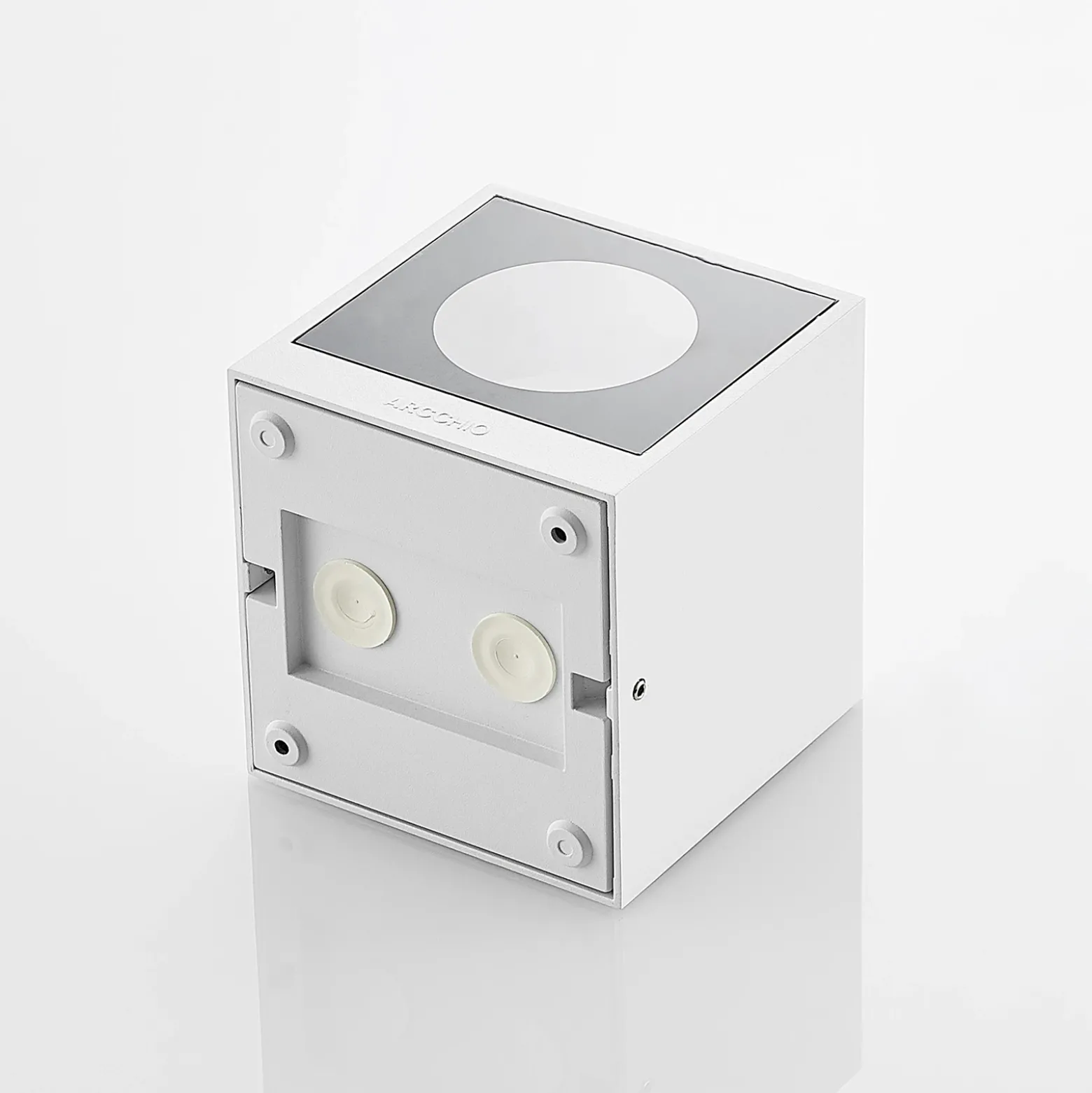 Aplique de exterior Arcchio Tassnim, 2 luces, blanca, GX53