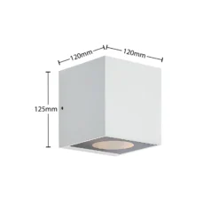 Aplique de exterior Arcchio Tassnim, 2 luces, blanca, GX53