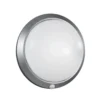Aplique de exterior Armilla, plata, detector de movimiento, Ø 30 cm
