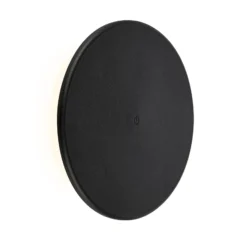 Aplique de exterior Aurora LED recargable, negro, regulador táctil, IP54