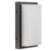 Aplique de exterior Babett E27 con sensor grafito