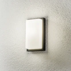 Aplique de exterior Babett E27 con sensor grafito