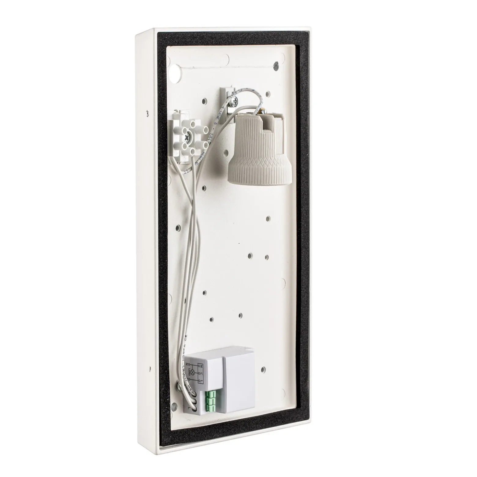 Aplique de exterior Babett E27 con sensor grafito