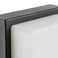 Aplique de exterior Babett E27 con sensor grafito