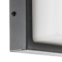 Aplique de exterior Babett E27 con sensor grafito