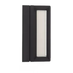 Aplique de exterior Bega 22733 E27, grafito, aluminio fundido, cristal