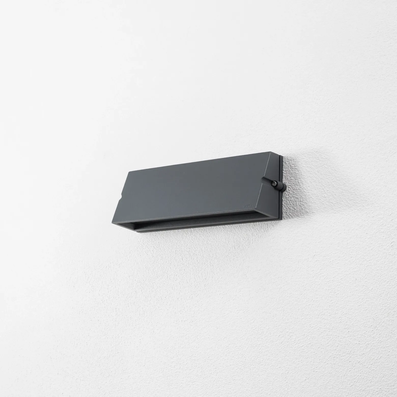 Aplique de exterior Bega LED 24374 K3, grafito, fundición de aluminio, DALI