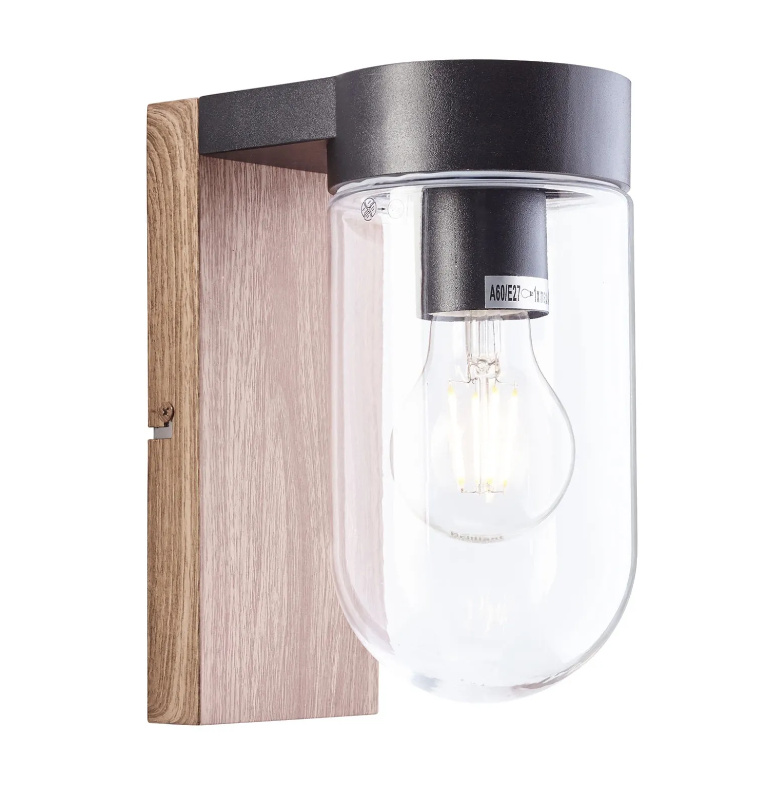 Aplique de exterior Cabar en look de madera