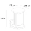Aplique de exterior Cadix de aluminio fundido a presión