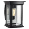 Aplique de exterior Carlton con pantalla de cristal