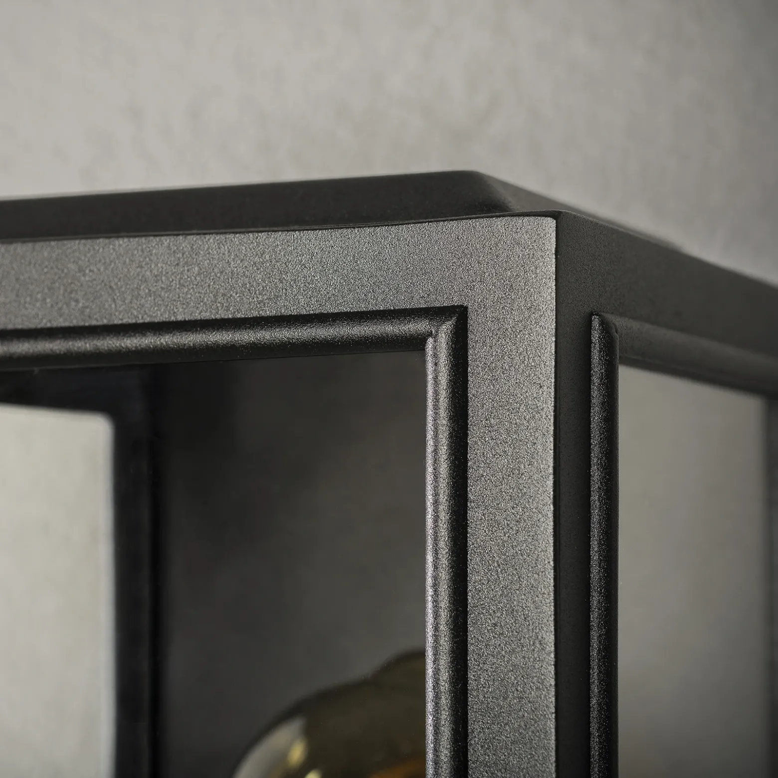 Aplique de exterior Carpi, negro, 12,5 x 30 cm
