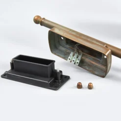 Aplique de exterior Casale, altura 60cm, latón envejecido