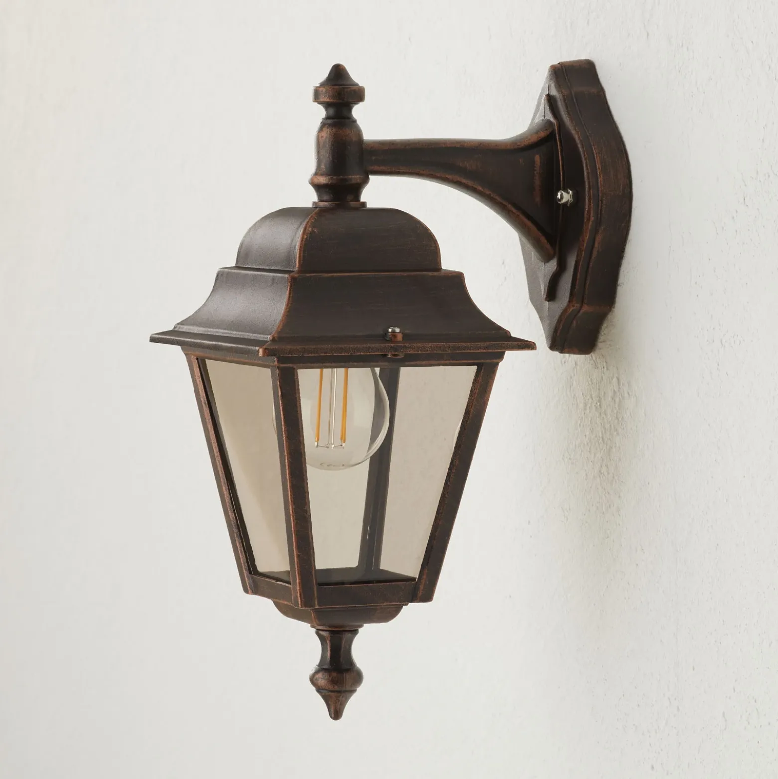 Aplique de exterior color cobre Toulouse, colgante