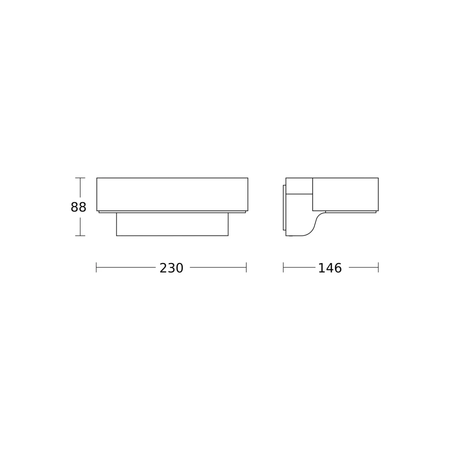 Aplique de exterior con sensor inteligente STEINEL L 800 SC, color antracita