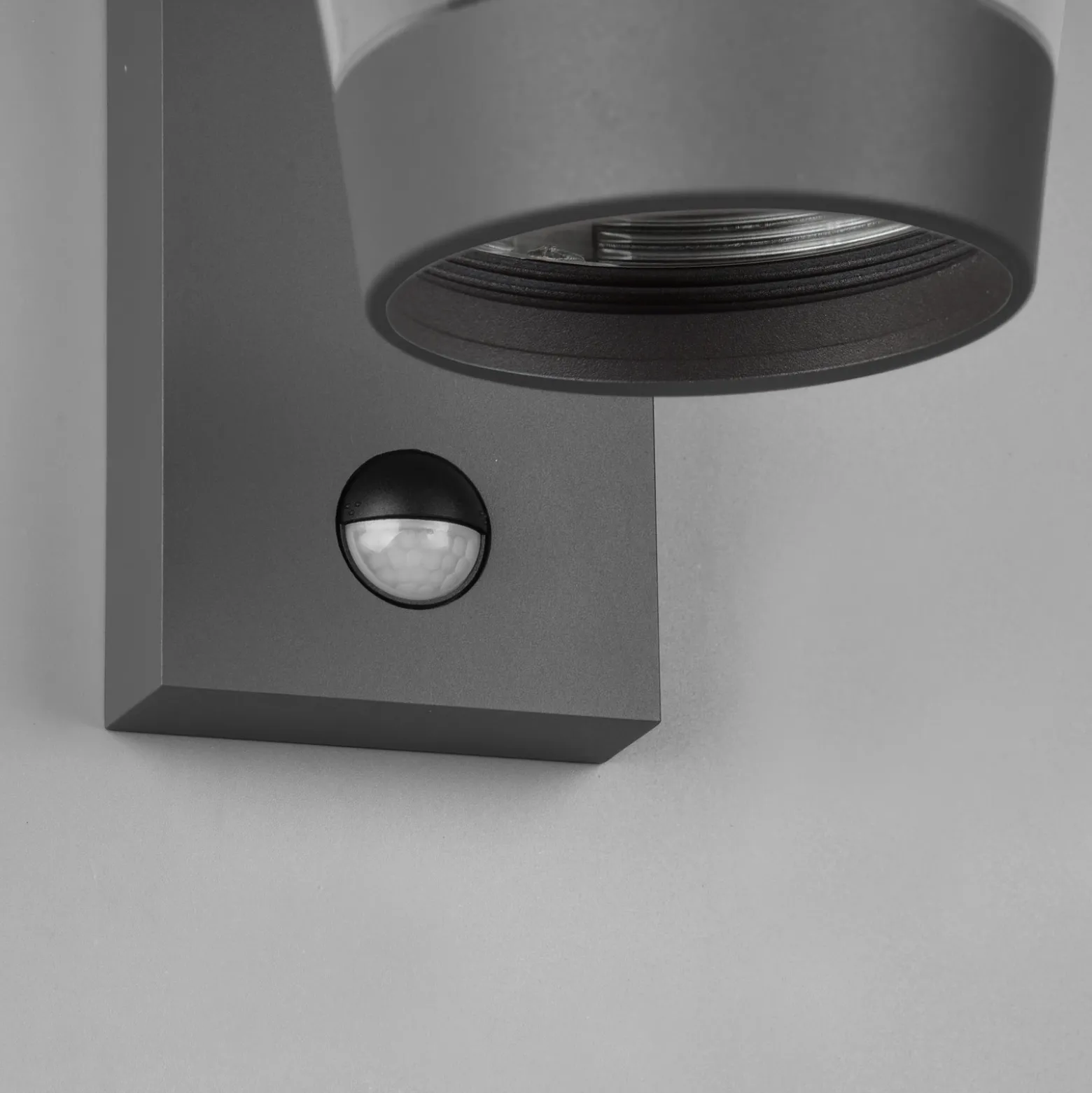 Aplique de exterior con sensor CAVADO, antracita, altura 28 cm, IP44