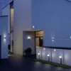 Aplique de exterior con sensor inteligente STEINEL L 840 SC, color antracita