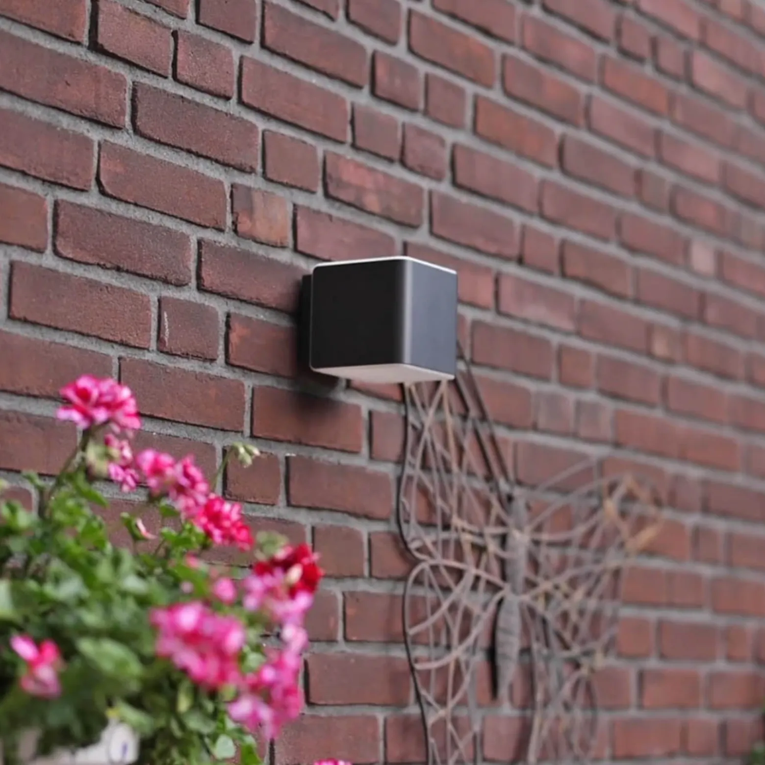 Aplique de exterior con sensor inteligente STEINEL L 840 SC, color antracita