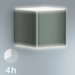 Aplique de exterior con sensor inteligente STEINEL L 840 SC, color antracita