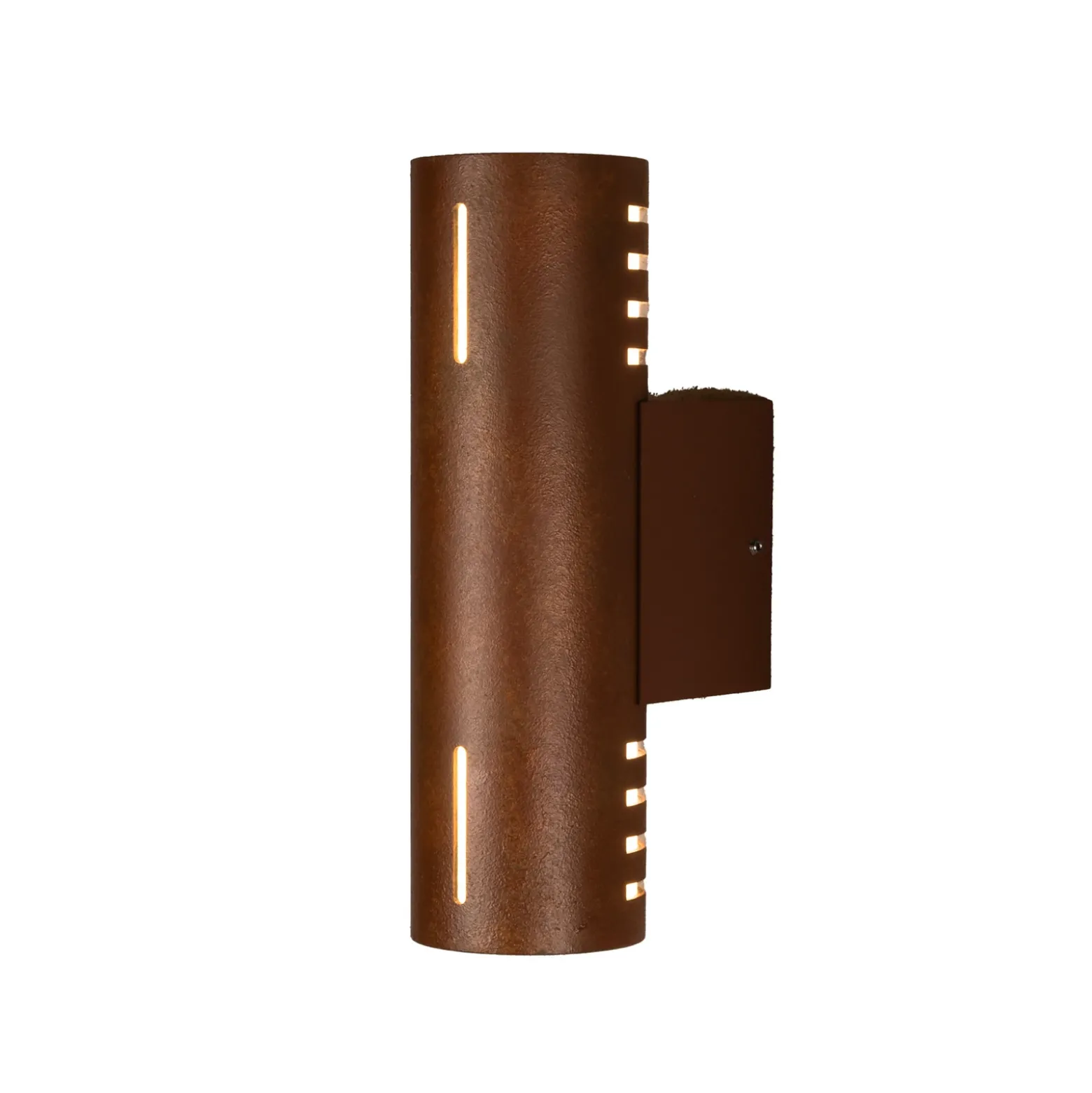 Aplique de exterior Cuneo, color óxido, 25 cm, metal, arriba/abajo