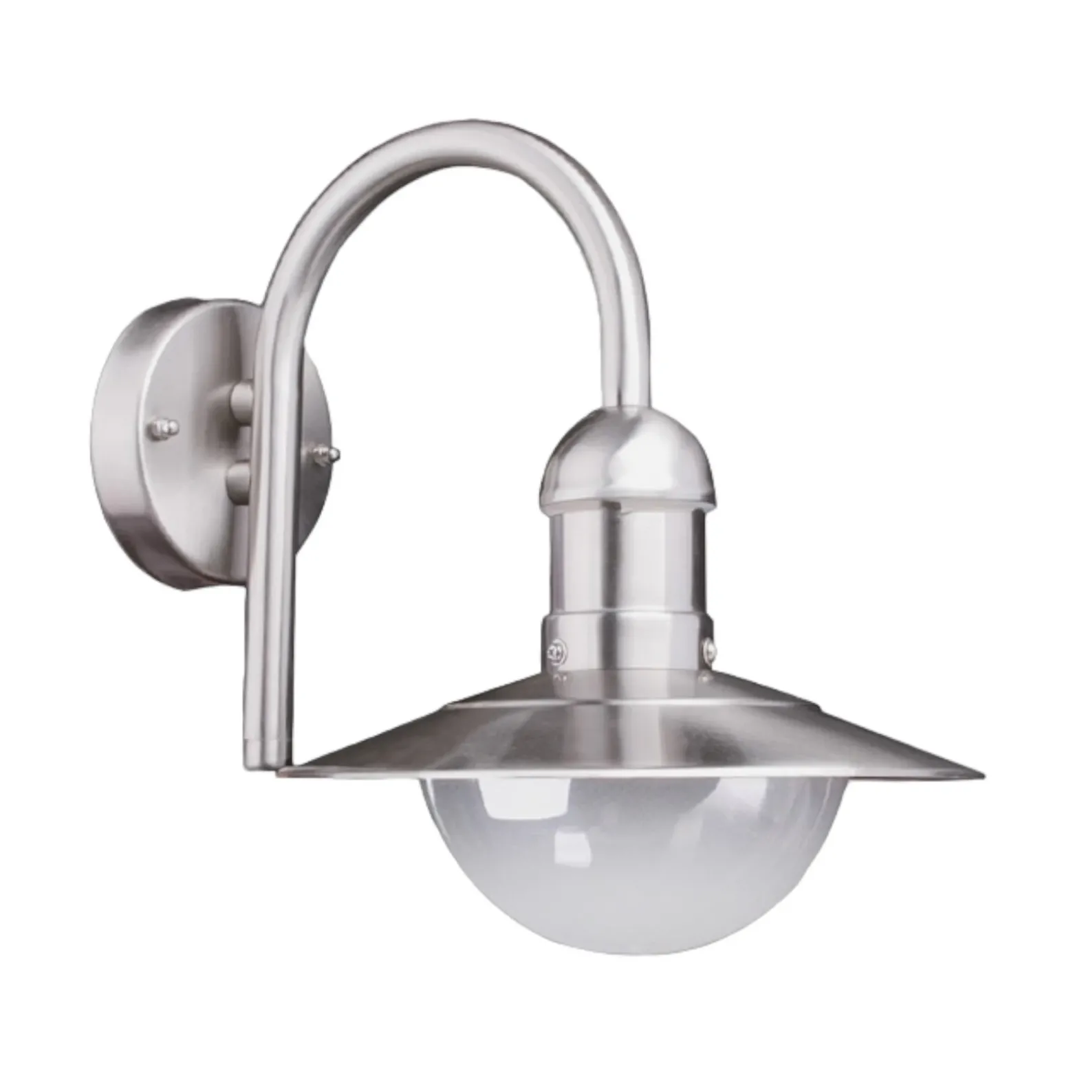 Aplique de exterior Damion de Lindby, 30 cm, acero inoxidable, E27, IP44
