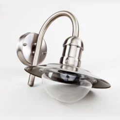 Aplique de exterior Damion de Lindby, 30 cm, acero inoxidable, E27, IP44