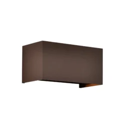Aplique de exterior Davos doble, cprtem, atenuable aluminio