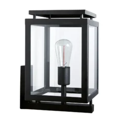 Aplique de exterior de Vecht, 37 cm, negro